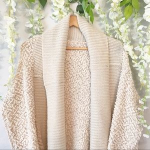 SOLD Oversized Cream Knit Cardigan